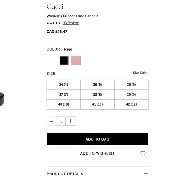 GUCCI | Rubber Slide Sandal - Picture 13 of 13